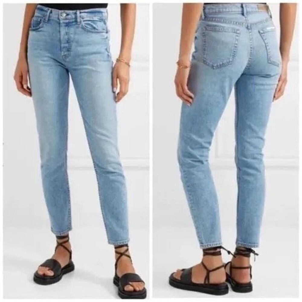 GRLFRND 26 KAROLINA JEANS High Rise Slim Skinny Jeans - On the Run